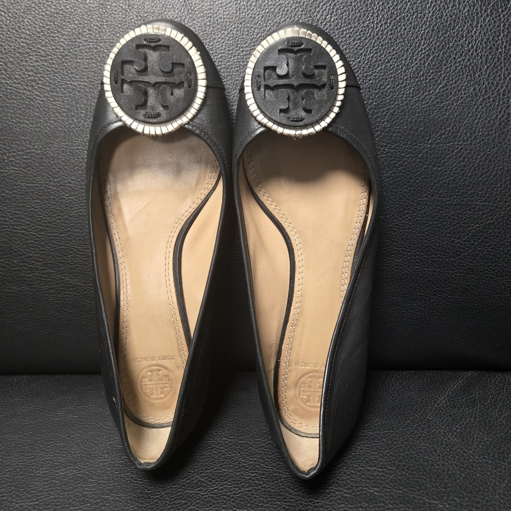 Tory Burch Women's Size 8.5 Miller Fringe 15MM Leather Flats